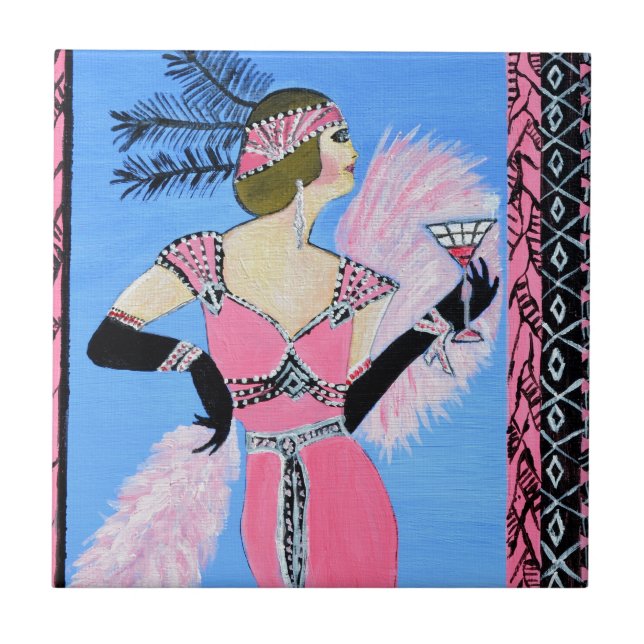 Happy Birthday Fliese (Vorderseite)