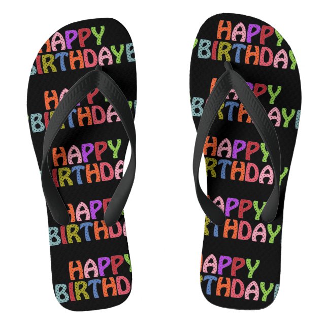 Happy Birthday Flip Flops (Fußbett)