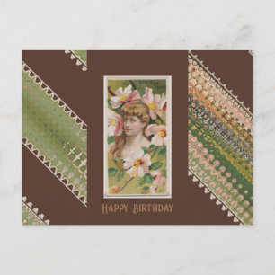Happy Birthday Floral Beauties 41 Postkarte