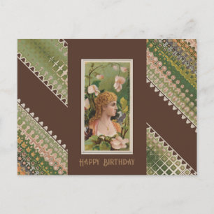 Happy Birthday Floral Beauties Postkarte