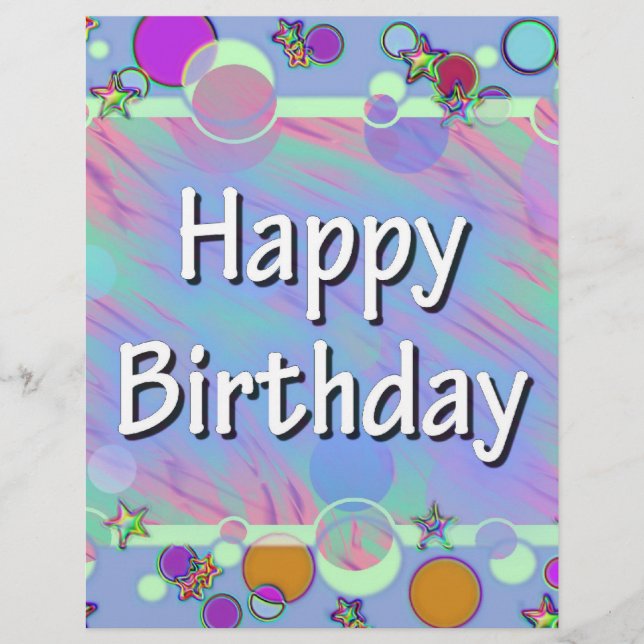 Happy Birthday Flyer (Vorne)
