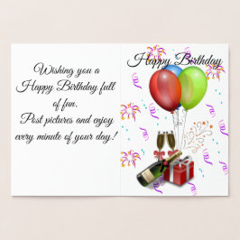 Happy birthday Foil Card Folienkarte