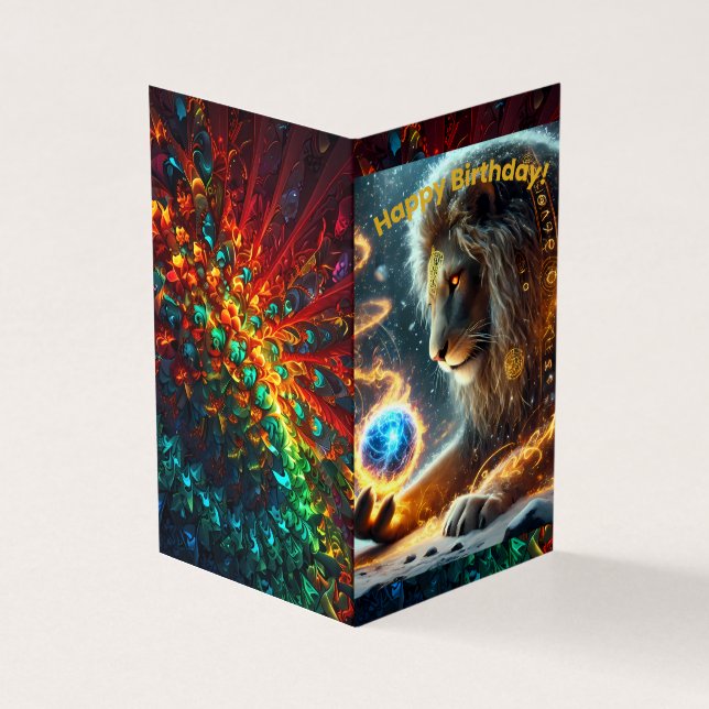 Happy Birthday Folded Card (Vorderseite)