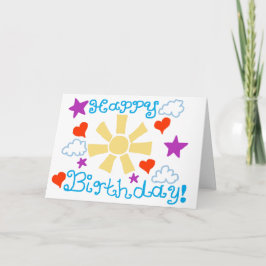 Happy Birthday! Folded Greeting Card Karte