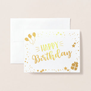 Happy Birthday Folienkarte