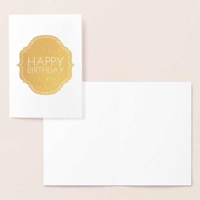 Happy Birthday Folienkarte (Anzeige)