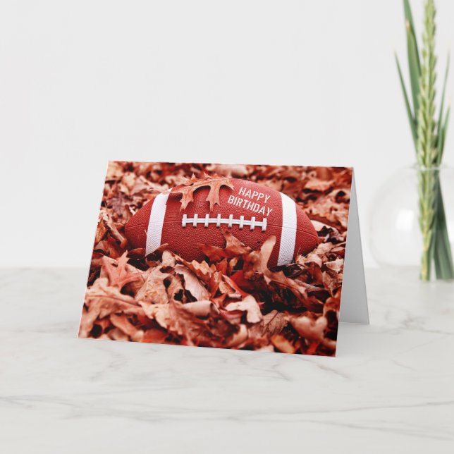 Happy Birthday Football Card Karte (Vorderseite)