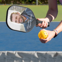 Happy Birthday Foto Familie Vater Vater Custom Pickleball Schläger