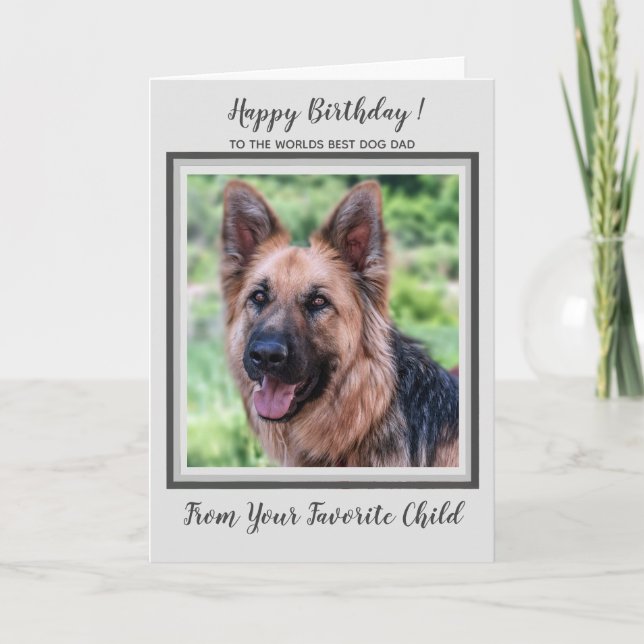 Happy Birthday - Foto für Haustiere - Welten Beste Karte (Vorderseite)