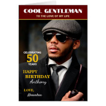 Happy Birthday Foto Magazine Cover Custom Card