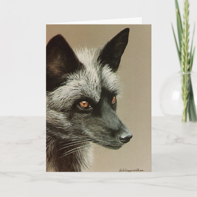 Happy Birthday Foxy Lady Karte (Vorderseite)