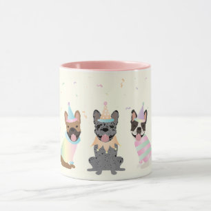 Happy Birthday French Bulldogs Tasse