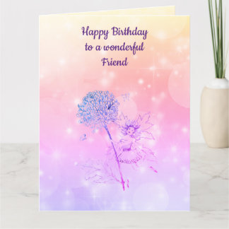 Happy Birthday Friend Karte