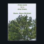 Happy Birthday Friend Magnetic Card Magnetkarte<br><div class="desc">Ein einfach angeblicher magnetischer Geburtstag Gruß für einen großen Freund!</div>