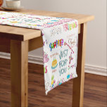 Happy Birthday Friends Family Kurz Table Runner Kurzer Tischläufer<br><div class="desc">Zuhause > Küche & Esszimmer > Tischwäsche > Tischlerkalender 2022</div>