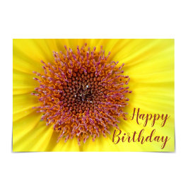 "Happy Birthday" fröhliche Sonnenblumenkarte Karte