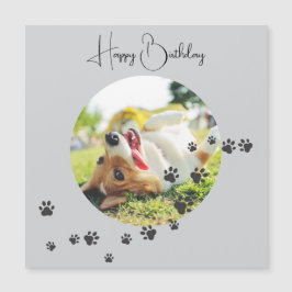Happy Birthday from Your Furry Friend 2 Photos   Magnetkarte