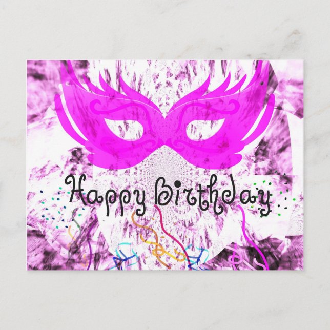 Happy Birthday Fun Postkarte (Vorderseite)