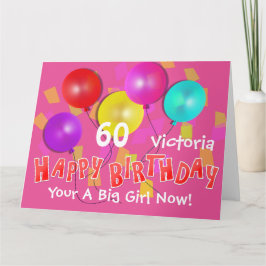 Happy Birthday Funny 60. Meilenstein Personalisier Karte