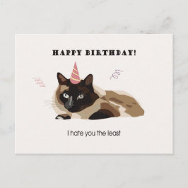 Happy Birthday Funny Cat Card Feiertagspostkarte