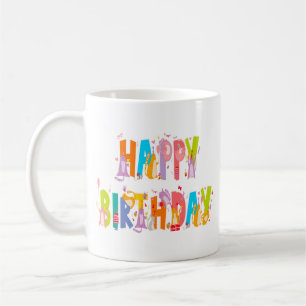 Happy Birthday Funny Cat Lover Bday Celebration Kaffeetasse
