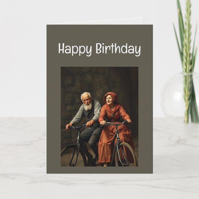 Happy Birthday Funny denken Sie nicht alt Karte (Vorderseite)