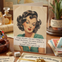 Happy Birthday Funny Sprichwort Retro Frau