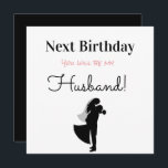 Happy Birthday Future Husband Feiertagskarte<br><div class="desc">Alles Gute zum Geburtstag Zukunft Husband Urlaubskarte.</div>