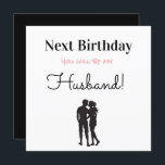 Happy Birthday Future Husband Feiertagskarte<br><div class="desc">Alles Gute zum Geburtstag Zukunft Husband Urlaubskarte.</div>