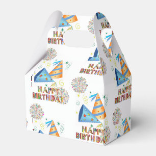 Happy Birthday Gable Favor Box Geschenkschachtel