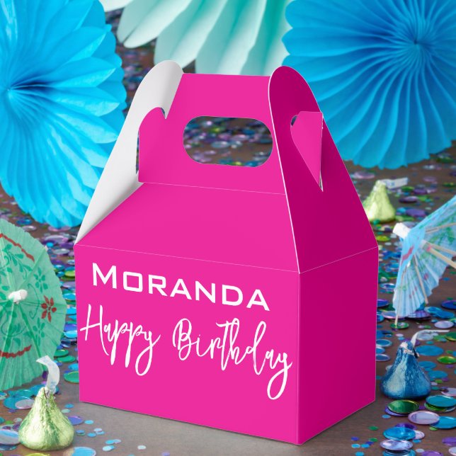 Happy Birthday Gable Gevor Box Pink Geschenkschachtel (Party)