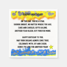 Happy Birthday Geem Serviette