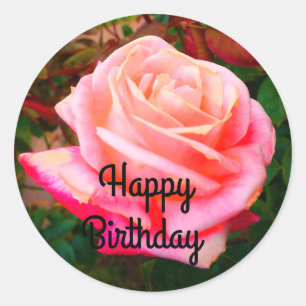 Happy Birthday Gemini Rose #2 Stickers
