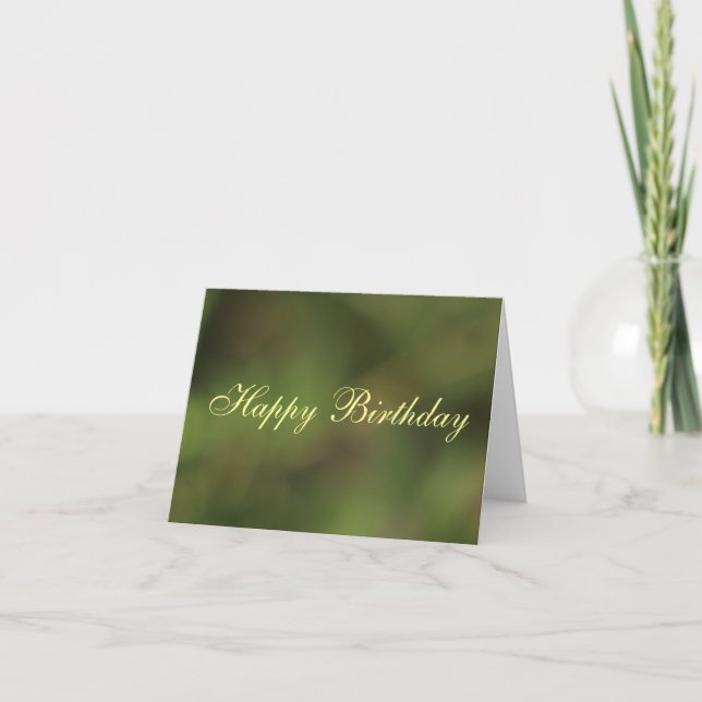 Happy Birthday General Green Farbkarte Karte (Vorderseite)
