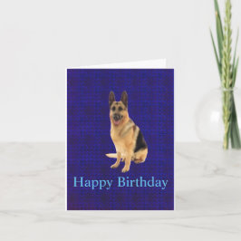 Happy Birthday German Shepherd Grußkarte Karte