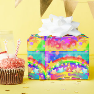 Happy Birthday Geschenk Wrap Rainbow HAMbyWG Geschenkpapier