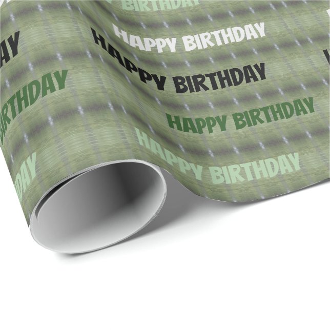 Happy Birthday Geschenkpapier (Rolleneckpunkt)