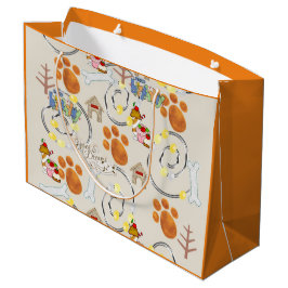 Happy Birthday Geschenktasche Lasse einen Hund hol Große Geschenktüte