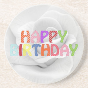 Happy Birthday Getränkeuntersetzer