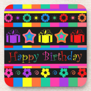 Happy Birthday Getränkeuntersetzer