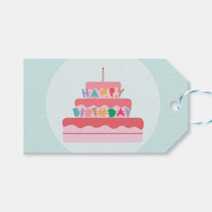Happy Birthday Gift Tags Geschenkanhänger