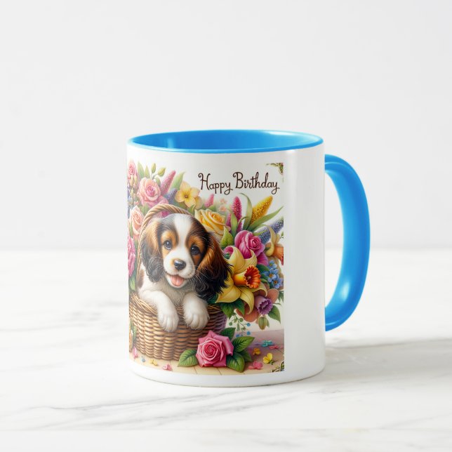 Happy Birthday Gift Tasse (VorderseiteRechts)