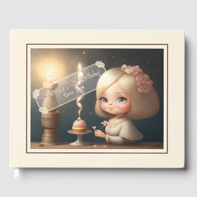 Happy Birthday Girl 01 Gästebuch (Vorderseite)