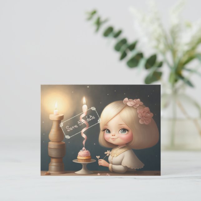 Happy Birthday Girl 01 Postkarte (Stehend Vorderseite)