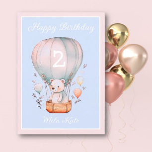 Happy Birthday Girl-Glückwunsch Grußkarte Karte