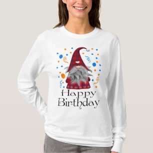Happy Birthday Gnome Karierte Niedliche Party Gesc T-Shirt