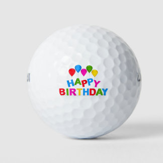 Happy Birthday Golf Balls Golfball