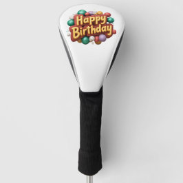 happy birthday golf headcover