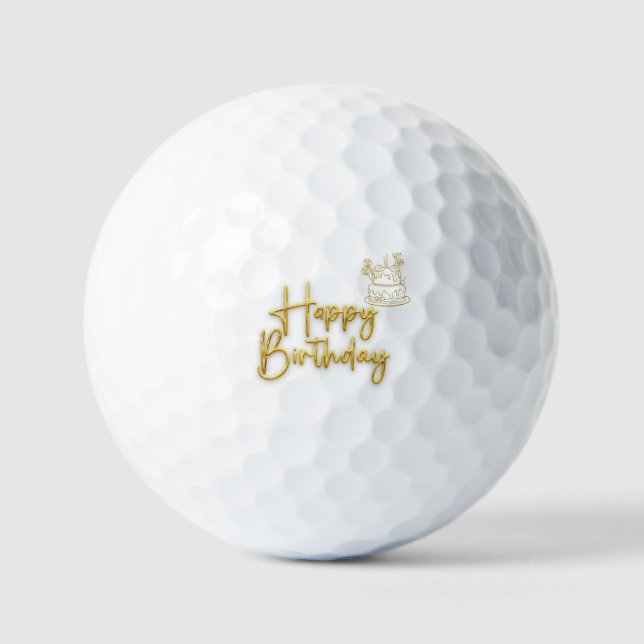 Happy Birthday Golfball (Vorderseite)