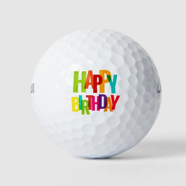 Happy Birthday Golfball (Vorderseite)
